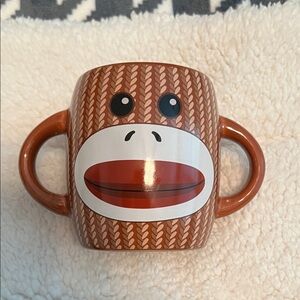 Brown Sock Monkey Mug